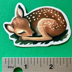 10/$10 Baby Deer Fawn Aesthetic Sticker Waterproof  Vinyl Water Bottle Laptop